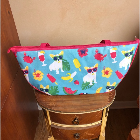 French Bulldog Beach Mat Blanket and Beach Bag - Picture 10 of 11